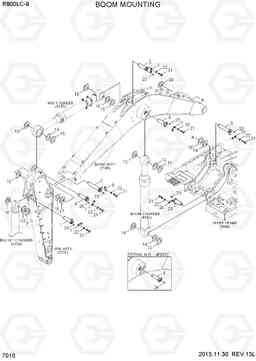7010 BOOM MOUNTING R800LC-9, Hyundai