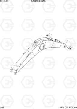 7110 BOOM(8.05M) R800LC-9, Hyundai