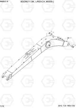 7170 BOOM(11.3M, L/REACH, #0009-) R800LC-9, Hyundai