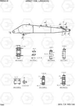 7250 ARM(7.15M, L/REACH) R800LC-9, Hyundai