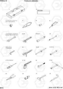 8010 TOOLS (-#0046) R800LC-9, Hyundai