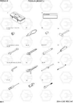 8011 TOOLS (#0047-) R800LC-9, Hyundai