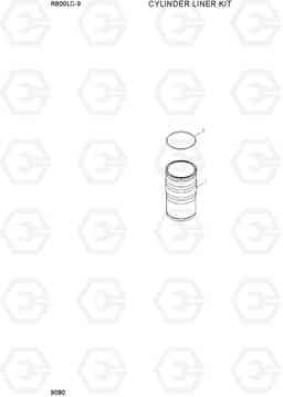 9080 CYLINDER LINER KIT R800LC-9, Hyundai