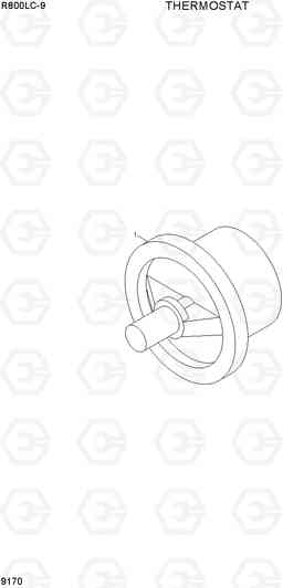 9170 THERMOSTAT R800LC-9, Hyundai