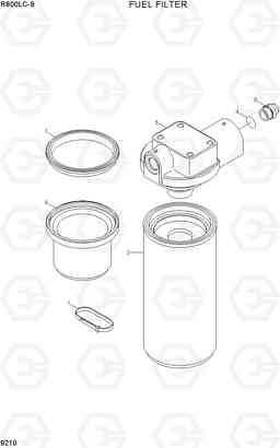 9210 FUEL FILTER R800LC-9, Hyundai