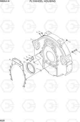 9220 FLYWHEEL HOUSING R800LC-9, Hyundai