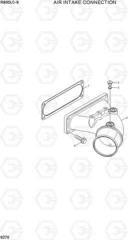 9270 AIR INTAKE CONNECTION R800LC-9, Hyundai