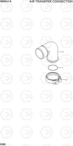 9290 AIR TRANSFER CONNECTION R800LC-9, Hyundai
