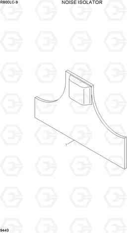 9440 NOISE ISOLATOR R800LC-9, Hyundai