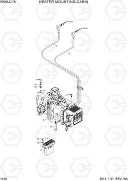 1150 HEATER MOUNTING-CABIN R800LC-7A, Hyundai