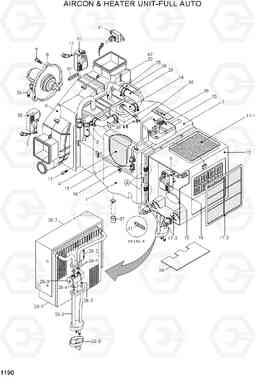 1190 AIRCON & HEATER UNIT-FULL AUTO R800LC-7A, Hyundai