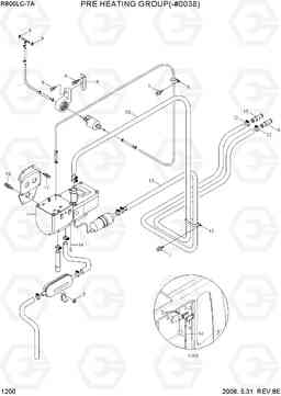 1200 PRE HEATING GROUP(-#0037) R800LC-7A, Hyundai