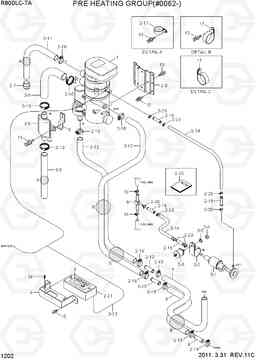 1202 PRE HEATING GROUP(#0062-) R800LC-7A, Hyundai