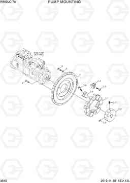 3010 PUMP MOUNTING R800LC-7A, Hyundai