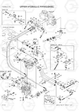 3100 UPPER HYDRAULIC PIPING(BASE) R800LC-7A, Hyundai