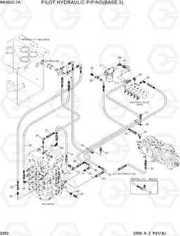 3250 PILOT HYDRAULIC PIPING(BASE 3) R800LC-7A, Hyundai