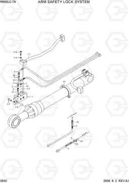 3550 ARM SAFETY LOCK SYSTEM R800LC-7A, Hyundai