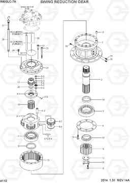 4110 SWING REDUCTION GEAR R800LC-7A, Hyundai