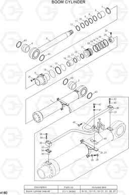 4180 BOOM CYLINDER R800LC-7A, Hyundai