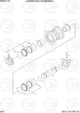 5021 LOWER ROLLER(#0068-) R800LC-7A, Hyundai