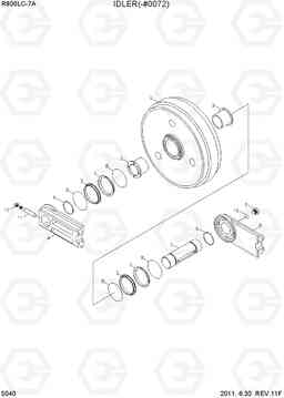 5040 IDLER(-#0072) R800LC-7A, Hyundai