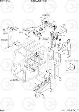 6030 CAB ASSY(2/6) R800LC-7A, Hyundai