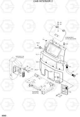 6090 CAB INTERIOR 2 R800LC-7A, Hyundai