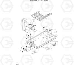 6160 BOTTOM PLATE MOUNTING R800LC-7A, Hyundai