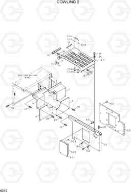 6210 COWLING 2 R800LC-7A, Hyundai