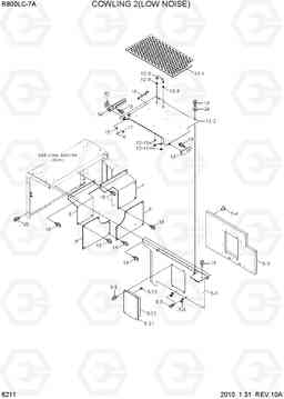 6211 COWLING 2(LOW NOISE) R800LC-7A, Hyundai