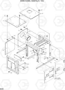 6220 SIDE COWL ASSY(LH, 1/2) R800LC-7A, Hyundai