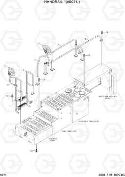 6271 HANDRAIL 1(#0021-) R800LC-7A, Hyundai