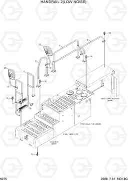6275 HANDRAIL 1(LOW NOISE) R800LC-7A, Hyundai