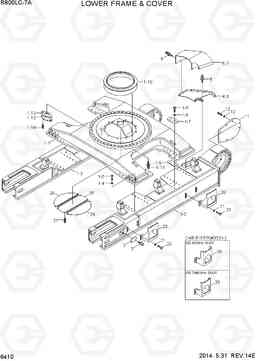 6410 LOWER FRAME & COVER R800LC-7A, Hyundai