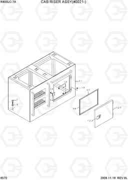 6570 CAB RISER ASSY(#0021-) R800LC-7A, Hyundai