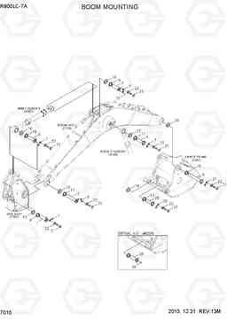 7010 BOOM MOUNTING R800LC-7A, Hyundai