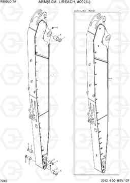 7240 ARM(8.0M. L/REACH, #0024-) R800LC-7A, Hyundai