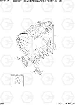 7455 BUCKET(4.5M3 SAE HEAPED, H/DUTY,-#0107) R800LC-7A, Hyundai