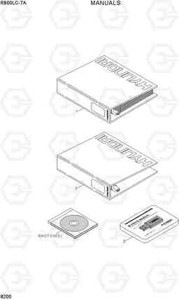 8200 MANUALS R800LC-7A, Hyundai