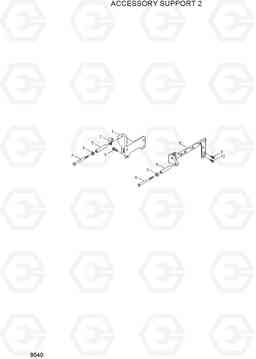 9040 ACCESSORY SUPPORT 2 R800LC-7A, Hyundai