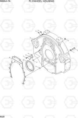 9220 FLYWHEEL HOUSING R800LC-7A, Hyundai