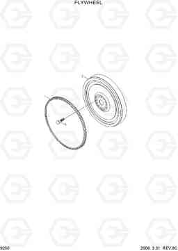 9250 FLYWHEEL R800LC-7A, Hyundai
