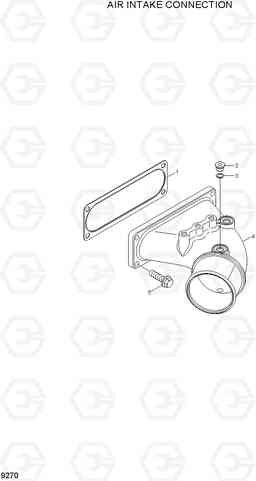 9270 AIR INTAKE CONNECTION R800LC-7A, Hyundai