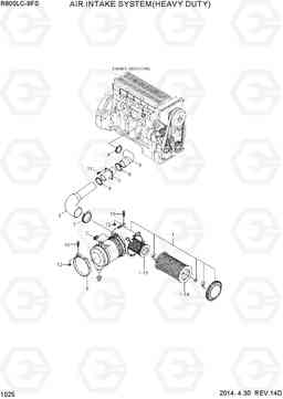 1025 AIR INTAKE SYSTEM(HEAVY DUTY) R800LC-9 FS, Hyundai