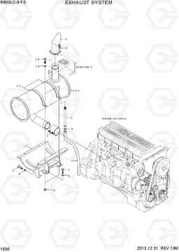 1030 EXHAUST SYSTEM R800LC-9 FS, Hyundai