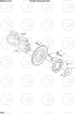 3010 PUMP MOUNTING R800LC-9 FS, Hyundai