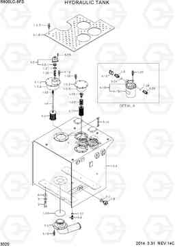 3020 HYDRAULIC TANK R800LC-9 FS, Hyundai