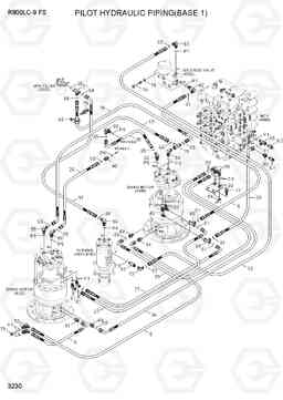 3230 PILOT HYDRAULIC PIPING(BASE 1) R800LC-9 FS, Hyundai