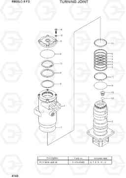 4140 TURNING JOINT R800LC-9 FS, Hyundai