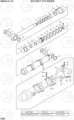 4200 BUCKET CYLINDER R800LC-9 FS, Hyundai